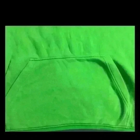 Green hoodie in a size large - Picture 3 of 4